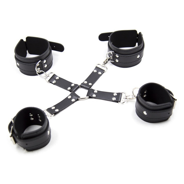 Leather Restraint Hand and Foot Cuffs