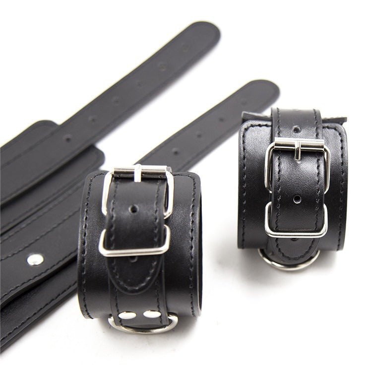 Leather Restraint Hand and Foot Cuffs